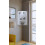 (Matt, Wood) Wall display cabinet Eckvitrine Vecko White 4