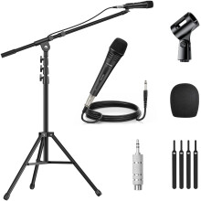 TONOR Professional Vocal Microphone for Singing, Dynamic Handheld Wired Karaoke Mic, Cardioid Studio Microfono with 500 cm XLR to 1/4" Cable, for Spe