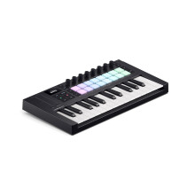 Novation Launchkey Mini 25 [MK4] — Portable 25 Mini-Key, USB, MIDI Keyboard Controller with DAW Integration. Chord Mode, Scale Mode, Drum Pads, and