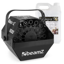Beamz B500 Bubble Machine with 5L Fluid, Professional Bubble Maker for DJ Events, Parties, Kids' Birthdays, Weddings, Easy-to-Use DJ Equipment for Ad
