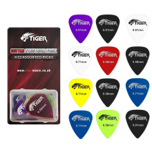 Tiger GAC65-12 Guitar Picks - 12 Gel Guitar Plectrums