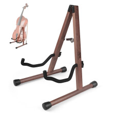 DIDA Guitar Stand, Wooden A-Frame Stands for Acoustic Guitar, Violin, Ukulele, Electric Guitar, Bass, and Cello with Non-Slip Padding for Home and Tr