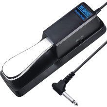 Weibang Sustain Pedal for Keyboard, Anti-slip Sustain Foot Pedal with Polarity Switch and 1.5m Cable for All Brands Electronic Keyboards, MIDI Keyboa