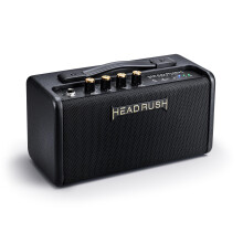 HeadRush FRFR-GO - 30W Powered Speaker for Electric and Bass Guitar Multi-FX/Amp Modeling Pedals, with Dual 3" Drivers, Bluetooth and Rechargeable Ba