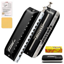 EAST TOP Updated FORERUNNER 2.0 without valves Chromatic Harmonica 12-Hole 48 Tones B Key Chromatic Mouth Organ Harmonica for Adults,Beginners and Stu