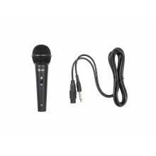 QTX Handheld Dynamic Microphone Professional Vocal & PA Microphone with XLR to 6.3mm Jack Lead Clear Sound, Durable Build & Easy On/Off Control for S