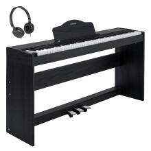 STRICH Digital Piano 88 Keys, Hammer-Action Weighted Keyboard, Full size Electric Piano Keyboard with Furniture Stand, 25Wx2 Speakers, Supports USB-M