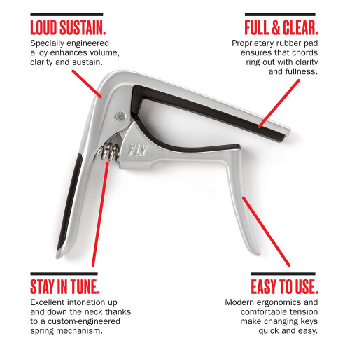 Dunlop Capo - Trigger Fly - Satin Chrome 2