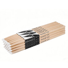 Vaisoeny 5B Drumsticks, Nylon Tip Drum Sticks Set for Acoustic Drums or Electronic Drums, Oval Nylon Tip Maple Drumsticks for Drummers and beginners