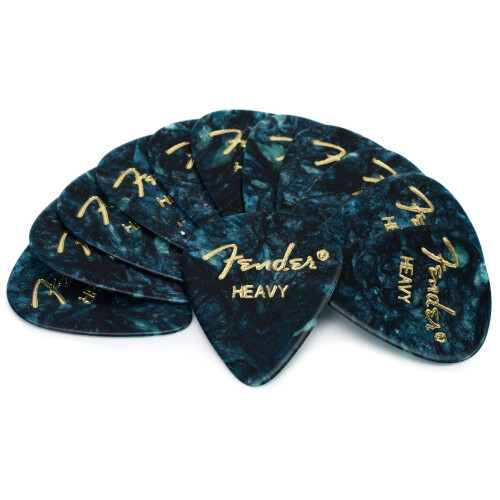 Fender Fender 351 Shape Premium Picks - Ocean Turquoise - Heavy - 12 Count Pack