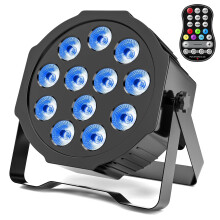 Erreyht RGBW Rechargeable LED Par Can Lights, 5500 mAh Battery Powered Stage Light with Remote Control and Timer, 8CH Uplights Outdoor for Wedding Ba