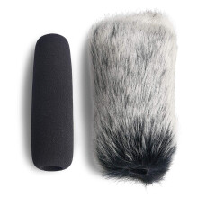 VideoMic Furry Windscreen and Foam Cover - Outdoor/Indoor Mic Wind Cover for Rode VideoMic, NTG2, NTG1 and WSVM Microphone by YOUSHARES (2 PACK)