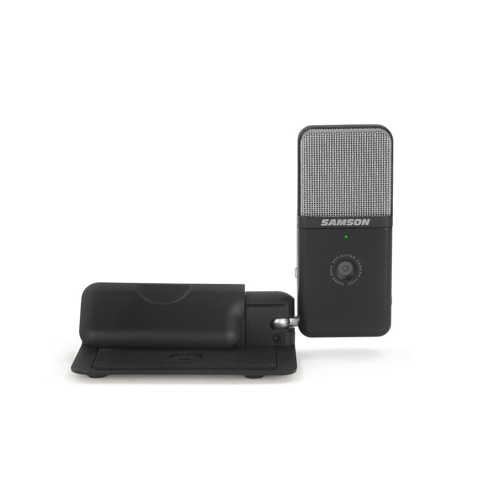Samson Go Mic Video Usb Microphone With Full Hd 1080P Webcam Cardioid And Omnidirectional Pickup Patterns Plug And Play For Streaming Podcasting And