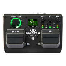 SHEERAN LOOPER + Dual Track Pedal for Guitar, Bass, Keyboard, Vocals and More, with 128 Loops Storage, 4 Looping Modes, LED Screen and Audio Interfac