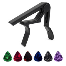 1 Pcs Guitar Capo & 12 Pick Holder for Acoustic