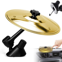 Car Cymbal Air Vent,Car Drum Cymbal,Crash Cy-Mbal,Ca-R Music Drum,360Rotating Mini Dru-M Cym-Bal Decoration,Suitable For Various Ca-R Air Vents,Easy