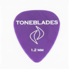Toneblades Contour Picks, 10 pack, Delrin Material, Matte Finish, (Purple, 1.2mm)