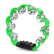Flexzion Flower Tambourine - 8 Inch Handheld Percussion Instrument w/Metal Jingles & Ergonomic Grip - Small Tambourines for Adults, Kids, Church, Par