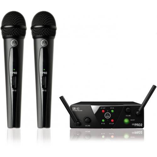 AKG AKG WMS40 Mini Dual Vocal Wireless System - Dual Microphone, ISM/CH70