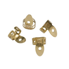 D'Addario National Finger Picks for Guitar & Banjo, Medium, Brass, Pack of 12