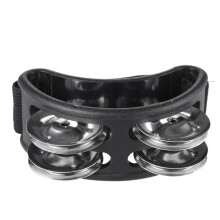 Musfunny Foot Tambourine Percussion Instruments: Foot Tambourines for Adults with Metal Jingle Bell - Foot Drum for Guitarist Musicians Singers Music