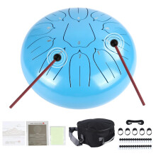 Steel Tongue Drum Music Instruments: 10 Inch 11 Notes Tongue Drums for Adults Percussion Instrument - Steel Handpan Drums for Adult Meditation, Relax