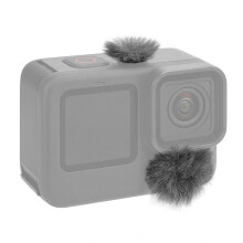Geekria for Creators Camera Mic Wind Muff Compatible with GoPro Hero 13, 12, 11, 10, 9, 8 Action Camera, Dead Cat Windscreen Microphone Cover for Her