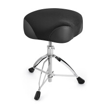 SONICAKE Saddle Drum Throne Adjustable Height Motorcycle Style Drum Stool Widene