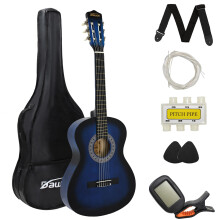 DAWOO 3/4 Size Acoustic Guitar,36 inch Classic Guitar,A Quality Choice for Beginners and Music Lovers.(Blue)