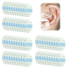JOVIA 60PCS Waterproof Ear Covers, Disposable Shower Caps for Swimming Sports, Kids Toddler Babies Protection for Piercing Plugs, Soft Plastic Guard