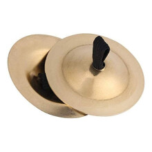 Funny Finger Cymbals Belly Musical Instrument Finger Zills Belly Dance Durable Brass Hand Cymbals Lightweight Finger Cymbals Percussion for Dancer Pa