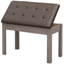 JOINATRE Duet Piano Bench with Hidden Storage, Padded Keyboard Bench for Pianist
