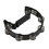 Bryce Half Moon Tambourine Black with double jingles 1