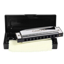 CASCHA Blues Harmonica D-Major Beginners & Advanced - high-quality 10-hole diatonic harmonica excellent sound - with high-quality copper reeds - prac