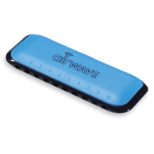 Musical Instrument Corporation AW-1B Airwave Harmonica with Instruction Book, Blue