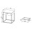 (Matt, Modern/Contemporary) Metal bedside table side table Flokas S 17