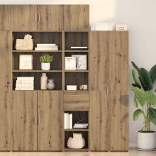 vidaXL Highboard Artisan Oak 40 x 42.5 x 185 cm Engineered Wood