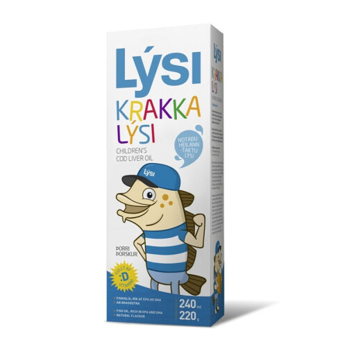 Cod liver oil for children, 240 ml, Lysi