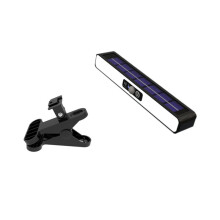 Zonne- Bewegingssensor Buitenlamp 6000K Waterdichte Schuttinglamp met 3 Standen voor Tuinpad, Terras en Patio met Klembevestiging