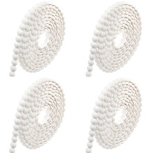4X Flexible Molding Trim Peel and Stick for Walls 10ft Decorative Bead Pearl DIY Wall Trim for Bathroom Mirror Frame