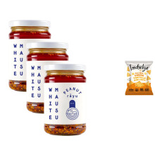 White Mausu Peanut Rayu Chilli Oil