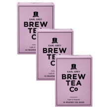 Brew Tea Co Earl Grey Whole Leaf Tea Bags, Pack 45