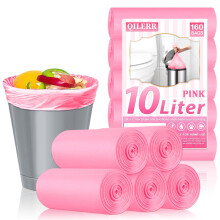 QILERR 10l Small Bin Liners Bathroom Bin Bags 160 Pack