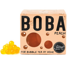 Peach Fruit Juice Filled Popping Boba | Bursting Pearls for Bubble Tea