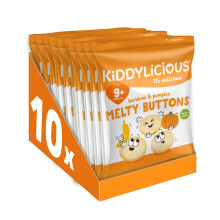 Kiddylicious Banana & Pumpkin Melty Buttons - Delicious Snacks for Kid