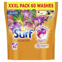 Surf 3 in 1 Passion Bloom Laundry Washing Detergent Capsules joy-infused fragran