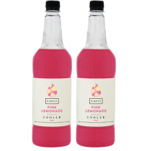 Simply Pink Lemonade Cooler, Vegans, Beverage Syrup for Cocktails