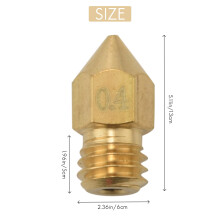 3D Printer Nozzle Kit MK8 Extruder Nozzles Copper Print with Cleaning Drill Bits for CR-10