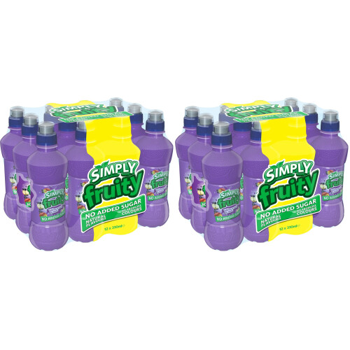 Simply Fruity Apple & Blackcurrant, 12 x 330ml (Pack 2)