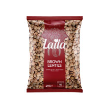 Laila Brown Lentils 2Kg. Brown Lentils are The Most Nutritious Plant-Based Proteins (Packaging May vary)